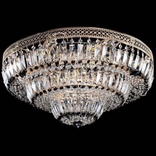 Люстра Двойное Кольцо Венеция черная в Симферополе Гусь Хрустальный