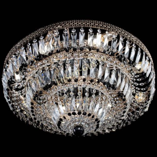 Люстра Двойное Кольцо Венеция черная в Симферополе Гусь Хрустальный