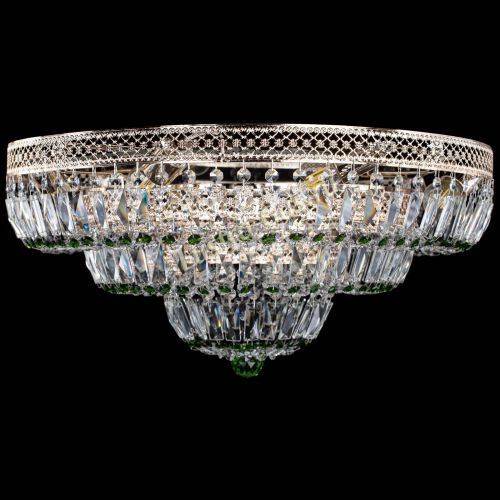 Люстра Двойное Кольцо Венеция зеленая в Симферополе Гусь Хрустальный