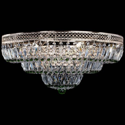 Люстра Двойное Кольцо Венеция зеленая в Симферополе Гусь Хрустальный