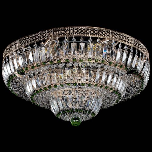 Люстра Двойное Кольцо Венеция зеленая в Симферополе Гусь Хрустальный