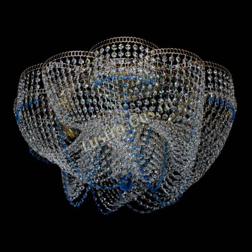 Люстра Есения голубая в Симферополе Гусь Хрустальный