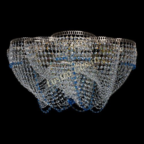 Люстра Есения голубая в Симферополе Гусь Хрустальный