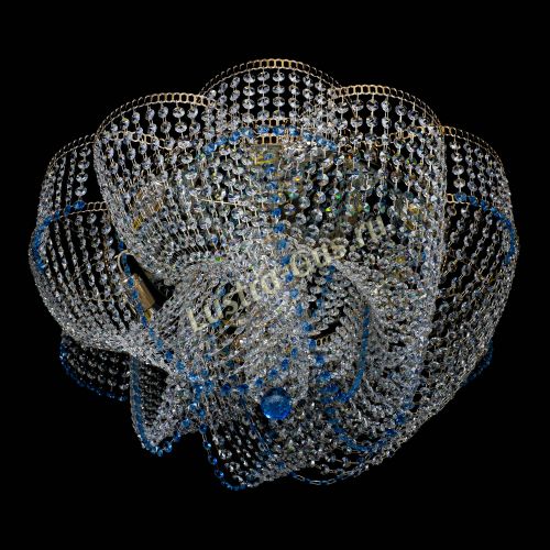 Люстра Есения голубая в Симферополе Гусь Хрустальный