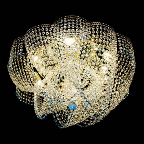 Люстра Есения голубая в Симферополе Гусь Хрустальный