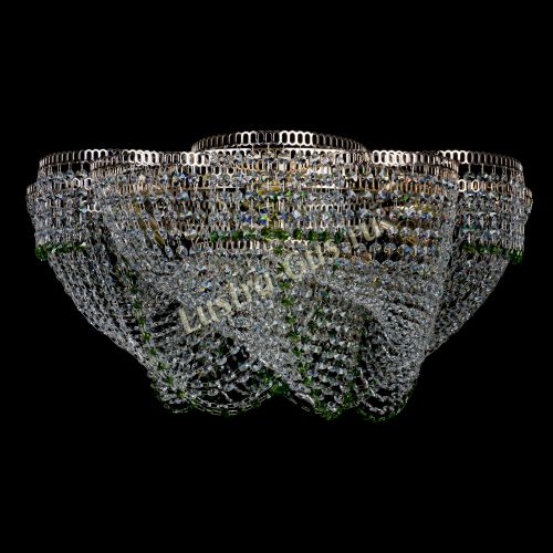 Люстра Есения зеленая в Симферополе Гусь Хрустальный