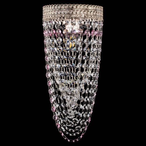 Люстра Флоренция №1 Водоворот розовая в Симферополе Гусь Хрустальный