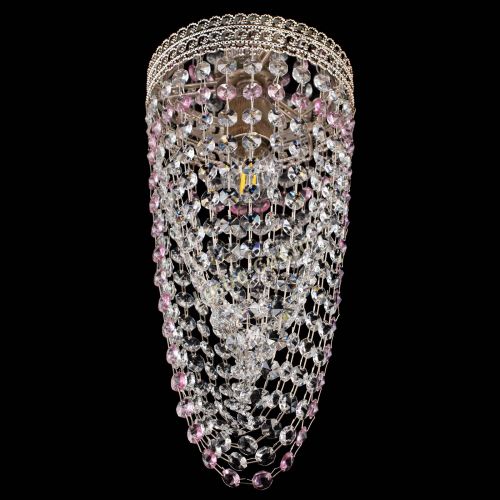 Люстра Флоренция №1 Водоворот розовая в Симферополе Гусь Хрустальный