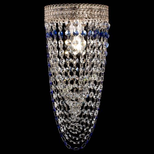 Люстра Флоренция №1 Водоворот синяя в Симферополе Гусь Хрустальный