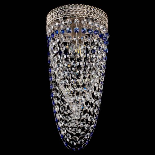 Люстра Флоренция №1 Водоворот синяя в Симферополе Гусь Хрустальный