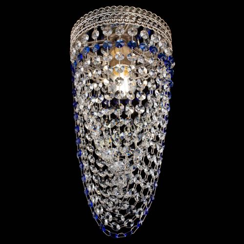 Люстра Флоренция №1 Водоворот синяя в Симферополе Гусь Хрустальный