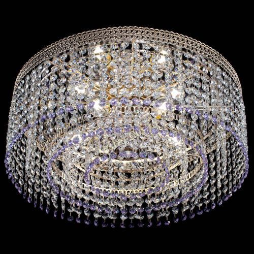 Люстра Флоренция капель оптикон фиолетовая в Симферополе Гусь Хрустальный