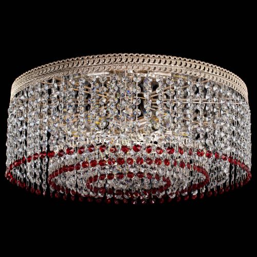 Люстра Флоренция капель оптикон красная в Симферополе Гусь Хрустальный