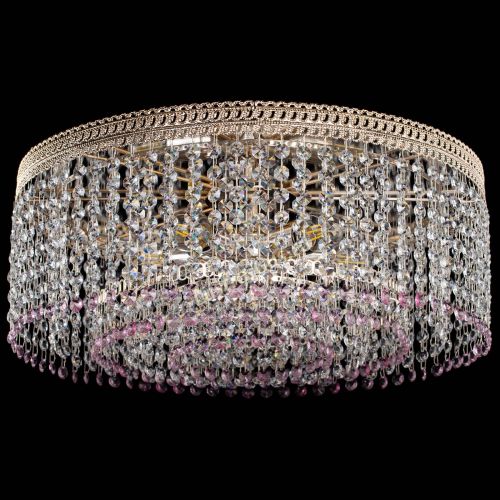 Люстра Флоренция капель оптикон розовая в Симферополе Гусь Хрустальный