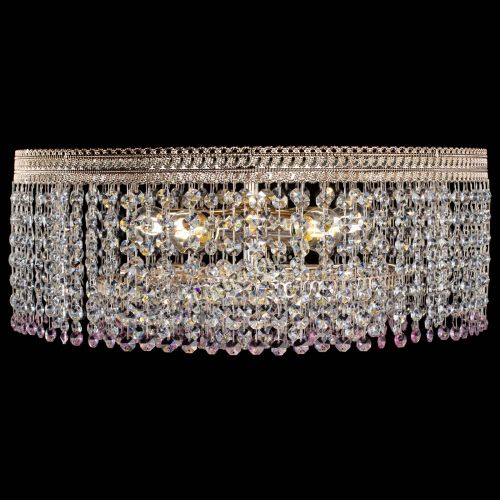 Люстра Флоренция капель оптикон розовая в Симферополе Гусь Хрустальный