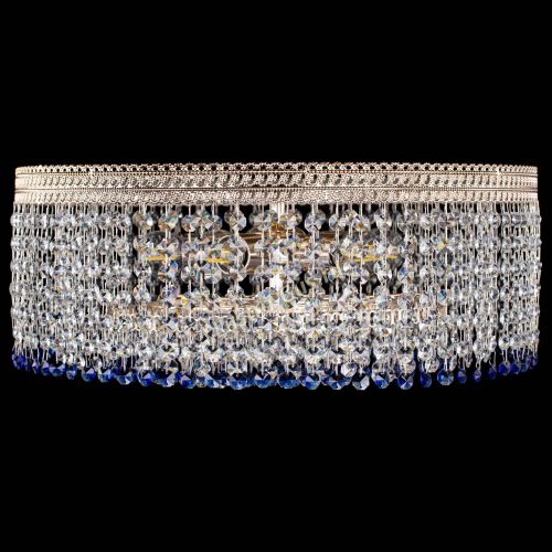 Люстра Флоренция капель оптикон синяя в Симферополе Гусь Хрустальный