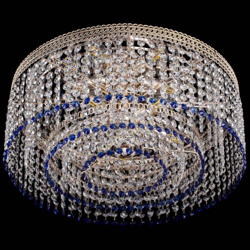 Люстра Флоренция капель оптикон синяя в Симферополе Гусь Хрустальный