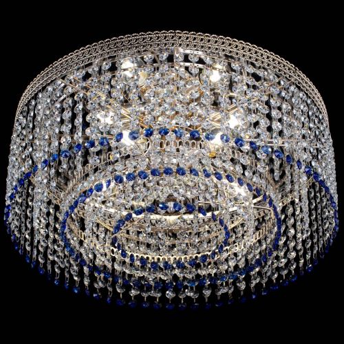 Люстра Флоренция капель оптикон синяя в Симферополе Гусь Хрустальный