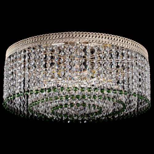 Люстра Флоренция капель оптикон зеленая в Симферополе Гусь Хрустальный