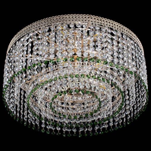 Люстра Флоренция капель оптикон зеленая в Симферополе Гусь Хрустальный