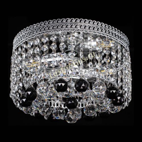 Люстра Флоренция шар №2 черная в Симферополе Гусь Хрустальный