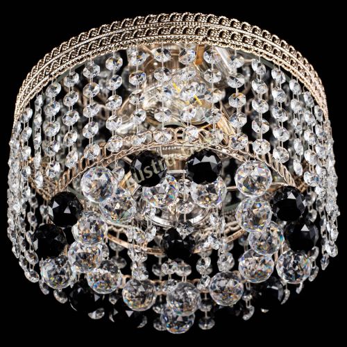 Люстра Флоренция шар №2 черная в Симферополе Гусь Хрустальный