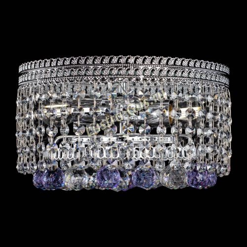 Люстра Флоренция шар №2 фиолетовая в Симферополе Гусь Хрустальный