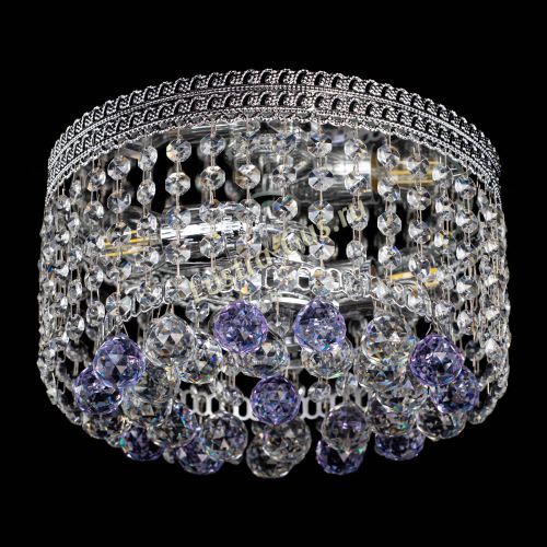 Люстра Флоренция шар №2 фиолетовая в Симферополе Гусь Хрустальный