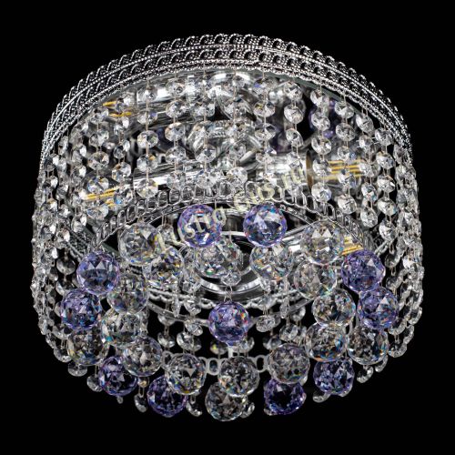 Люстра Флоренция шар №2 фиолетовая в Симферополе Гусь Хрустальный