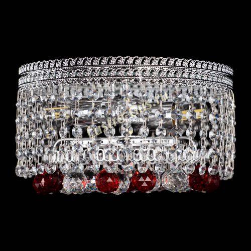 Люстра Флоренция шар №2 красная в Симферополе Гусь Хрустальный