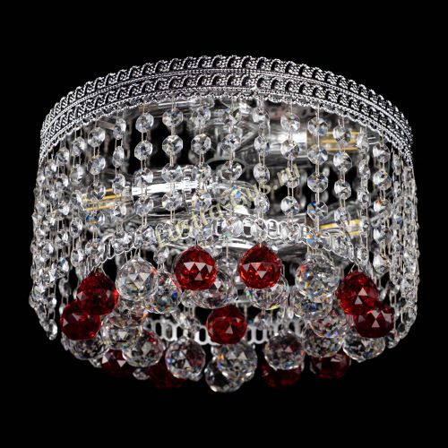 Люстра Флоренция шар №2 красная в Симферополе Гусь Хрустальный