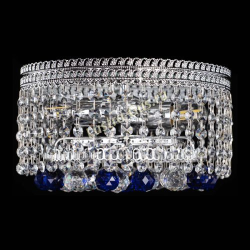 Люстра Флоренция шар №2 синяя в Симферополе Гусь Хрустальный