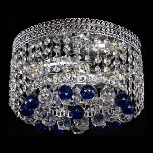 Люстра Флоренция шар №2 синяя в Симферополе Гусь Хрустальный