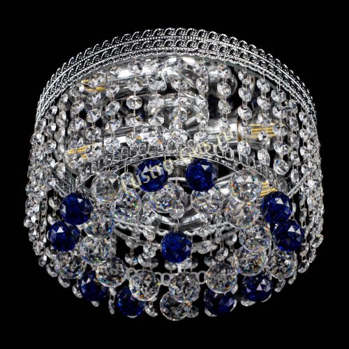 Люстра Флоренция шар №2 синяя в Симферополе Гусь Хрустальный