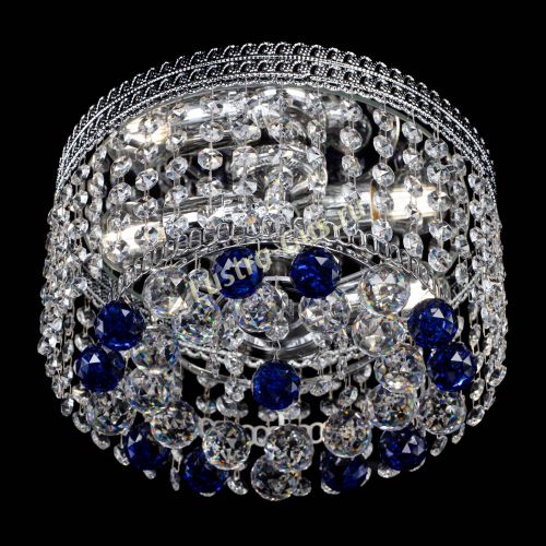 Люстра Флоренция шар №2 синяя в Симферополе Гусь Хрустальный