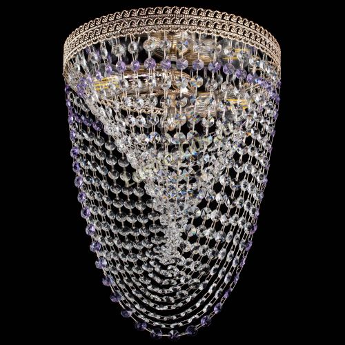 Люстра Флоренция Водоворот фиолетовая в Симферополе Гусь Хрустальный