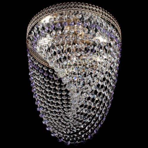 Люстра Флоренция Водоворот фиолетовая в Симферополе Гусь Хрустальный