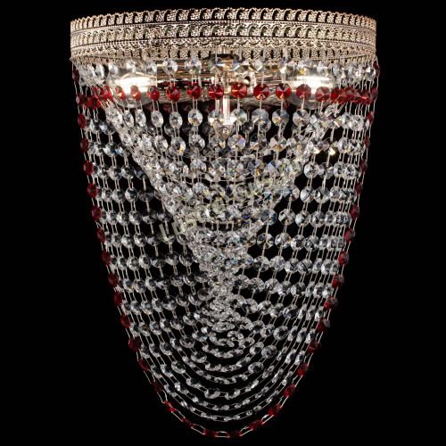 Люстра Флоренция Водоворот красная в Симферополе Гусь Хрустальный