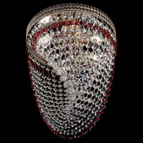 Люстра Флоренция Водоворот красная в Симферополе Гусь Хрустальный