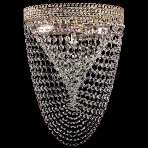 Люстра Флоренция Водоворот розовая в Симферополе Гусь Хрустальный