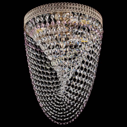 Люстра Флоренция Водоворот розовая в Симферополе Гусь Хрустальный