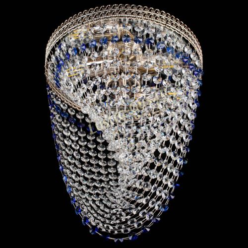 Люстра Флоренция Водоворот синяя в Симферополе Гусь Хрустальный