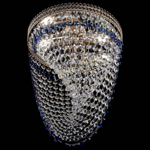 Люстра Флоренция Водоворот синяя в Симферополе Гусь Хрустальный