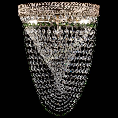 Люстра Флоренция Водоворот зеленая в Симферополе Гусь Хрустальный