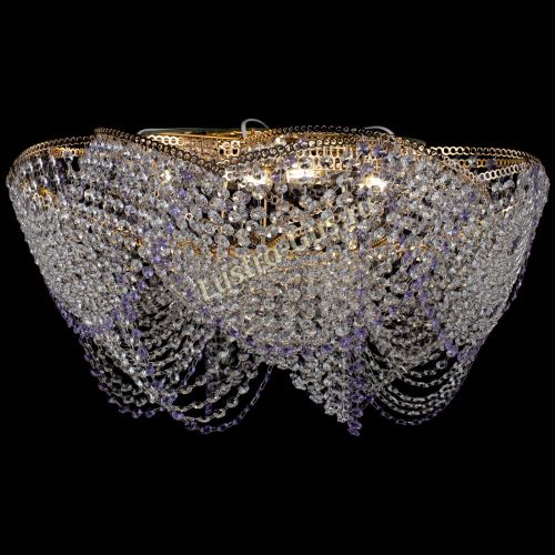 Люстра Галактика №4 фиолетовая в Симферополе Гусь Хрустальный