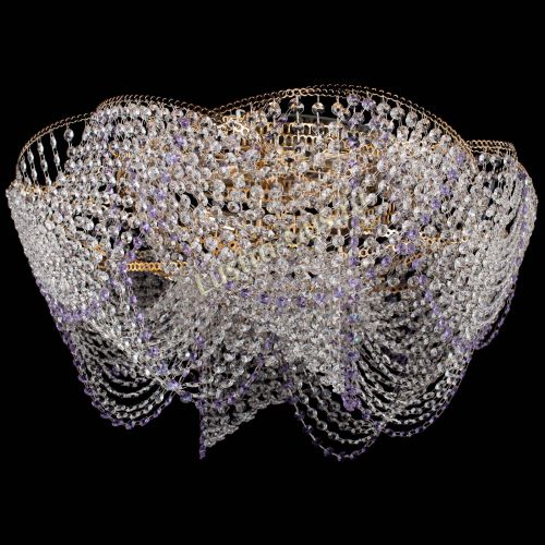 Люстра Галактика №4 фиолетовая в Симферополе Гусь Хрустальный