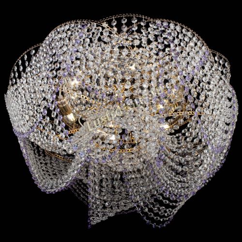 Люстра Галактика №4 фиолетовая в Симферополе Гусь Хрустальный