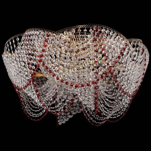 Люстра Галактика №4 красная в Симферополе Гусь Хрустальный