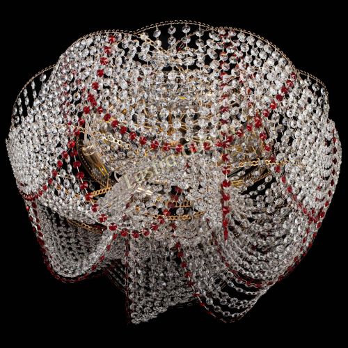 Люстра Галактика №4 красная в Симферополе Гусь Хрустальный