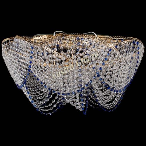 Люстра Галактика №4 синяя в Симферополе Гусь Хрустальный